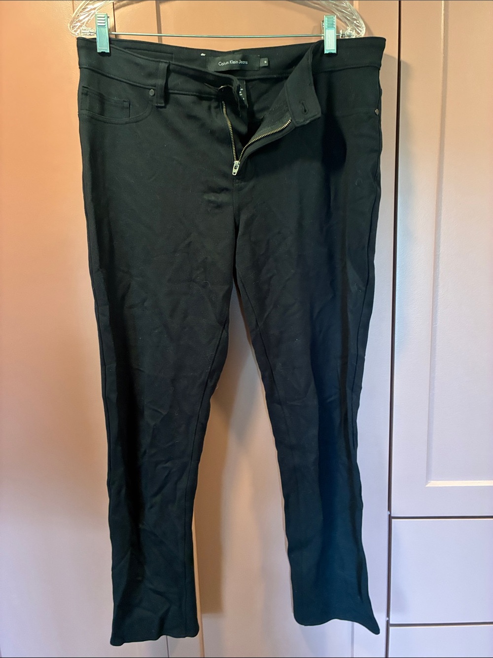 Calvin Klein Black Slim Stretch women’s Pants